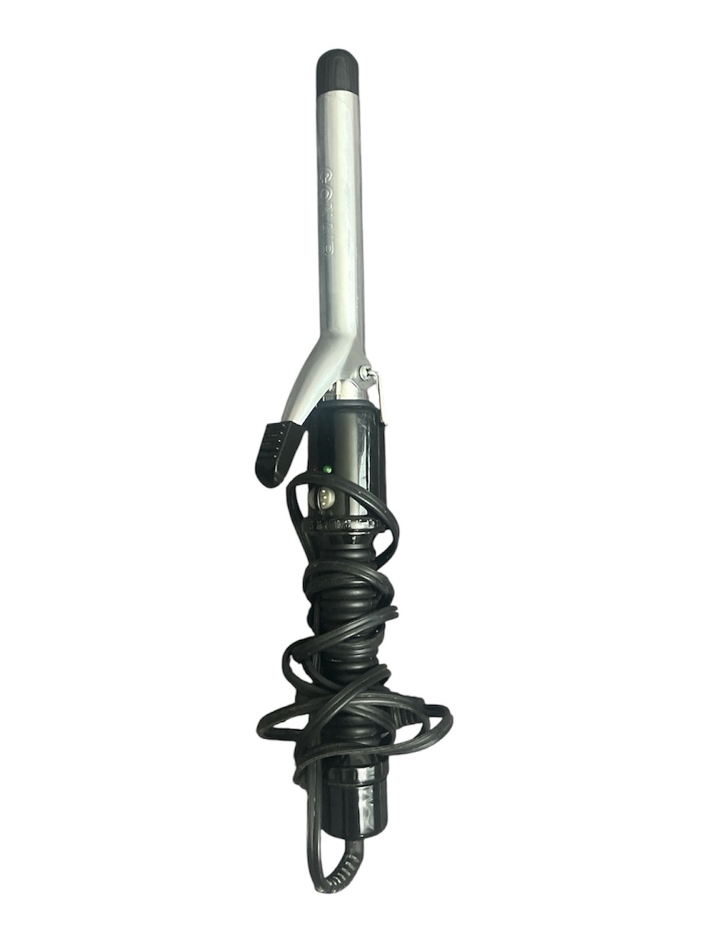 Black and Silver Curling Iron - Portable Hair Styling Tool